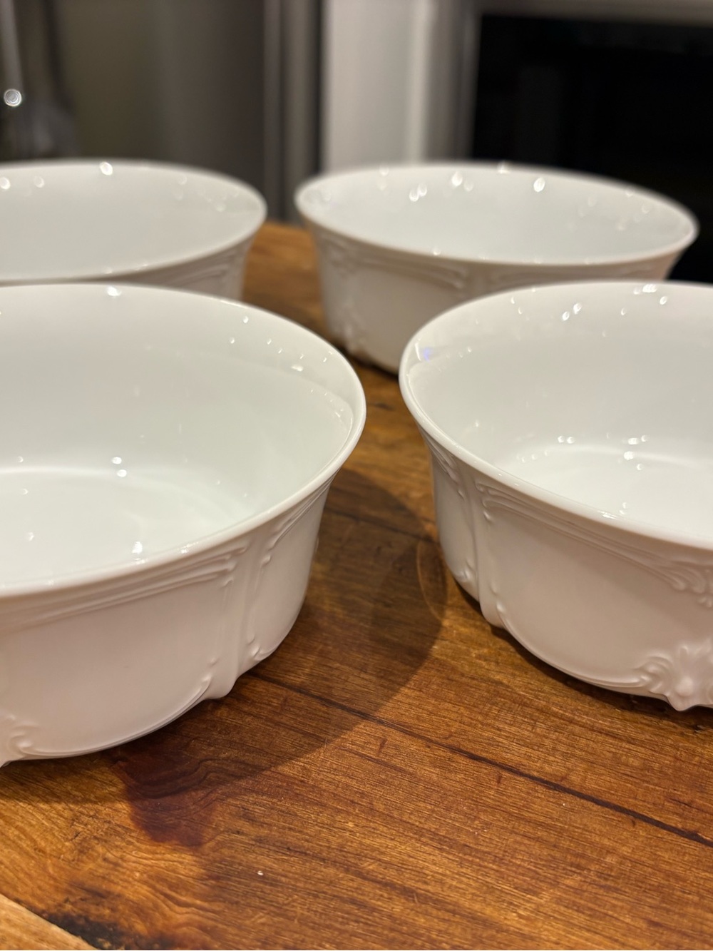 Baronesse White by Tirschenreuth Fruit Cereral Bowls - Set of 4